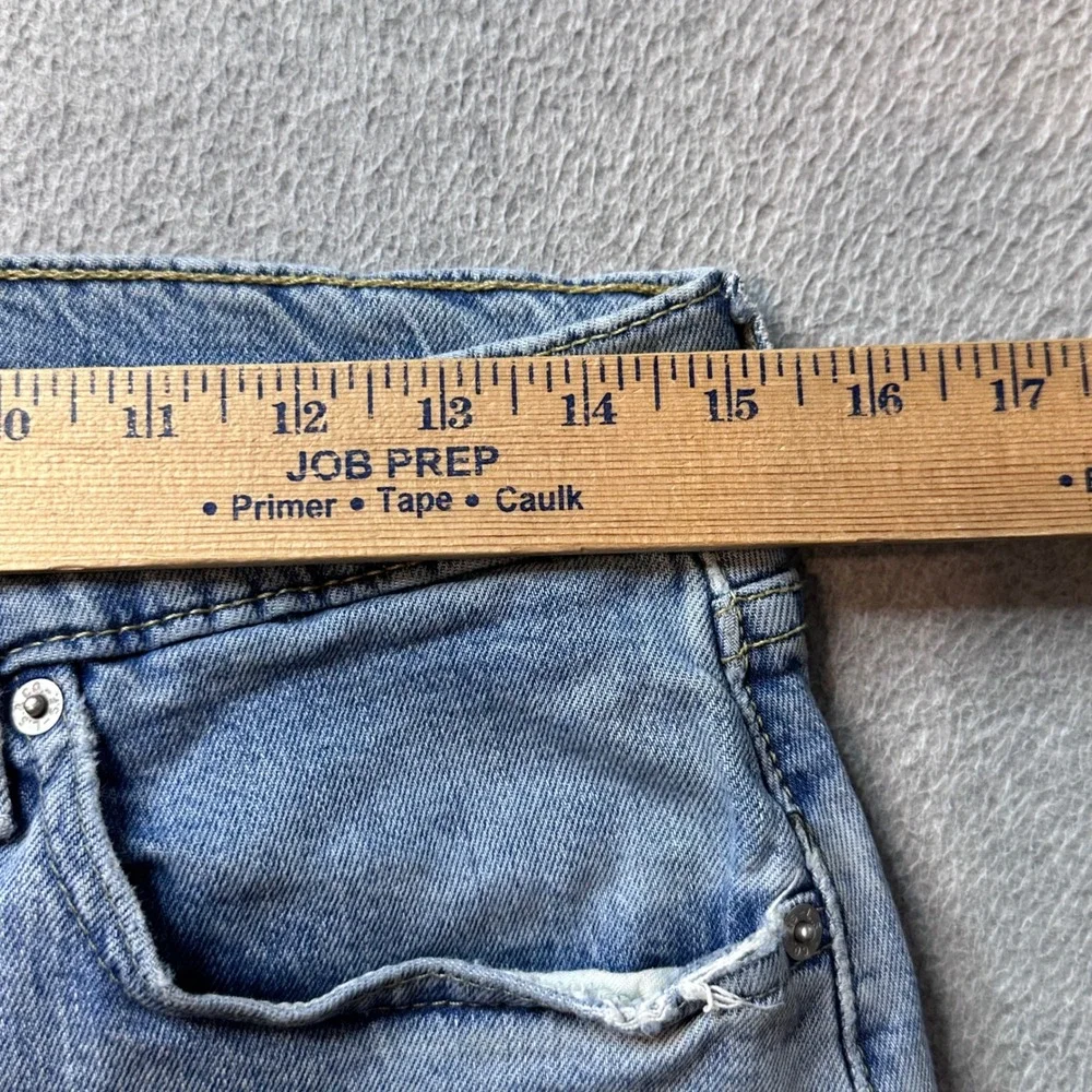 Levi's 502 Jeans Mens 31x32 (30x28) Light Wash Taper Tapered‎ Fit Stretch Denim